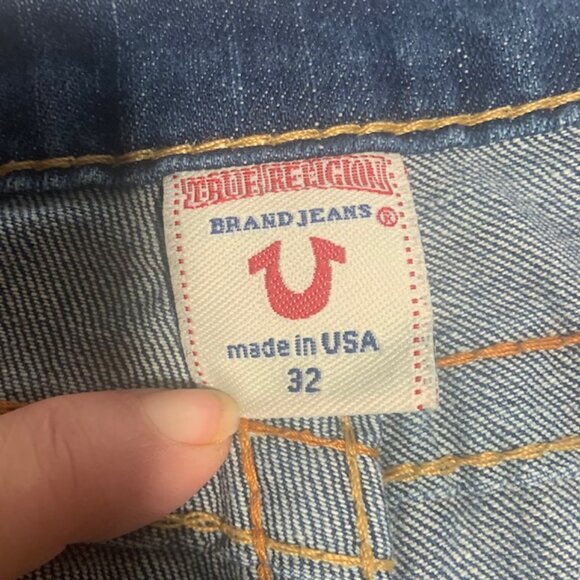 Rare Vintage Y2K True Religion Bobby Super T Bootcut Jeans Made in USA - Size 32 - Picture 4 of 11